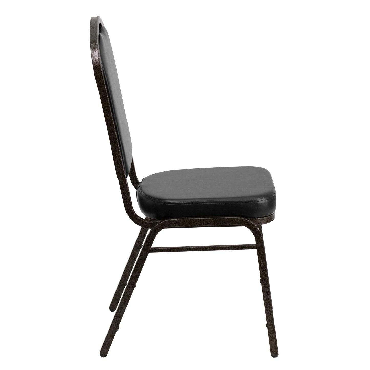 Black Vinyl Banquet Chair FD-C01-GOLDVEIN-BK-VY-GG