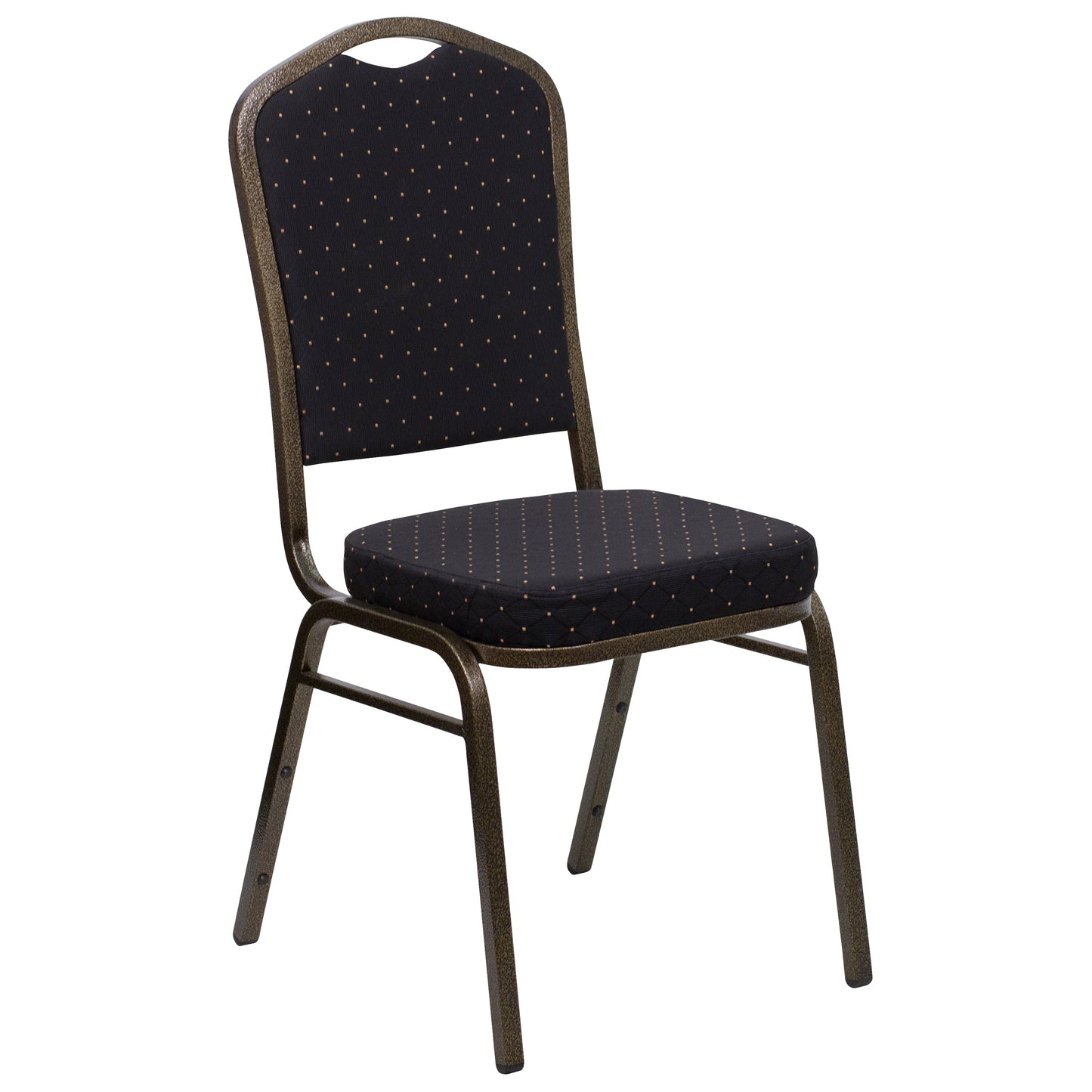 Black Fabric Banquet Chair FD-C01-GOLDVEIN-S0806-GG