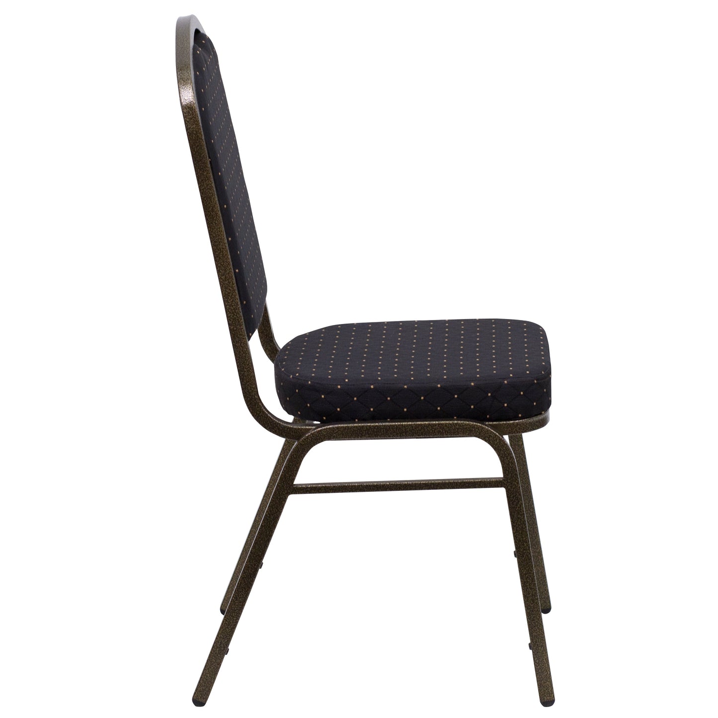 Black Fabric Banquet Chair FD-C01-GOLDVEIN-S0806-GG