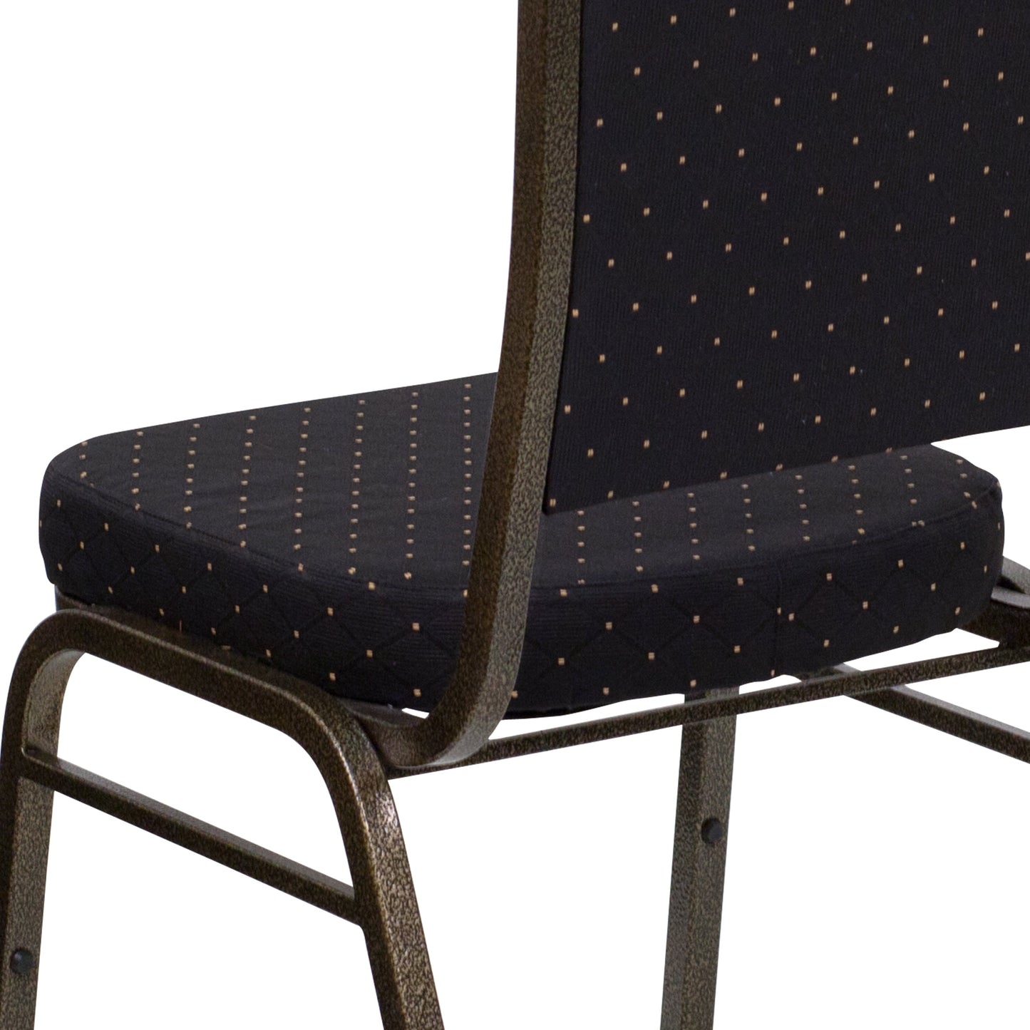 Black Fabric Banquet Chair FD-C01-GOLDVEIN-S0806-GG