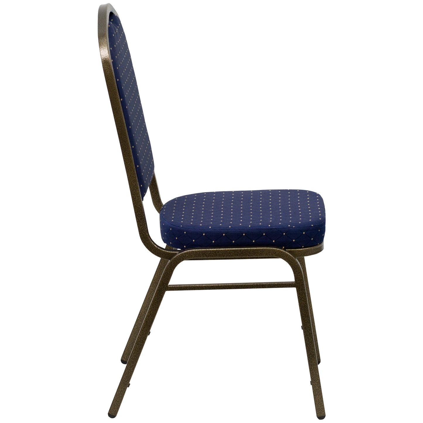 Navy Blue Fabric Banquet Chair FD-C01-GOLDVEIN-S0810-GG