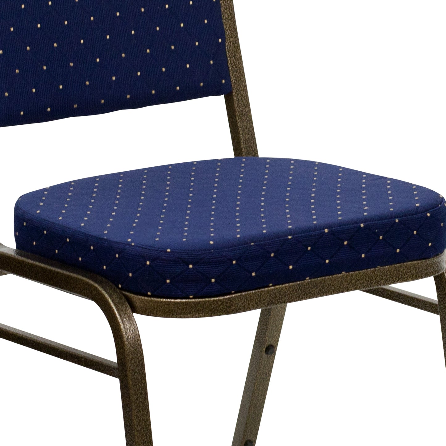 Navy Blue Fabric Banquet Chair FD-C01-GOLDVEIN-S0810-GG