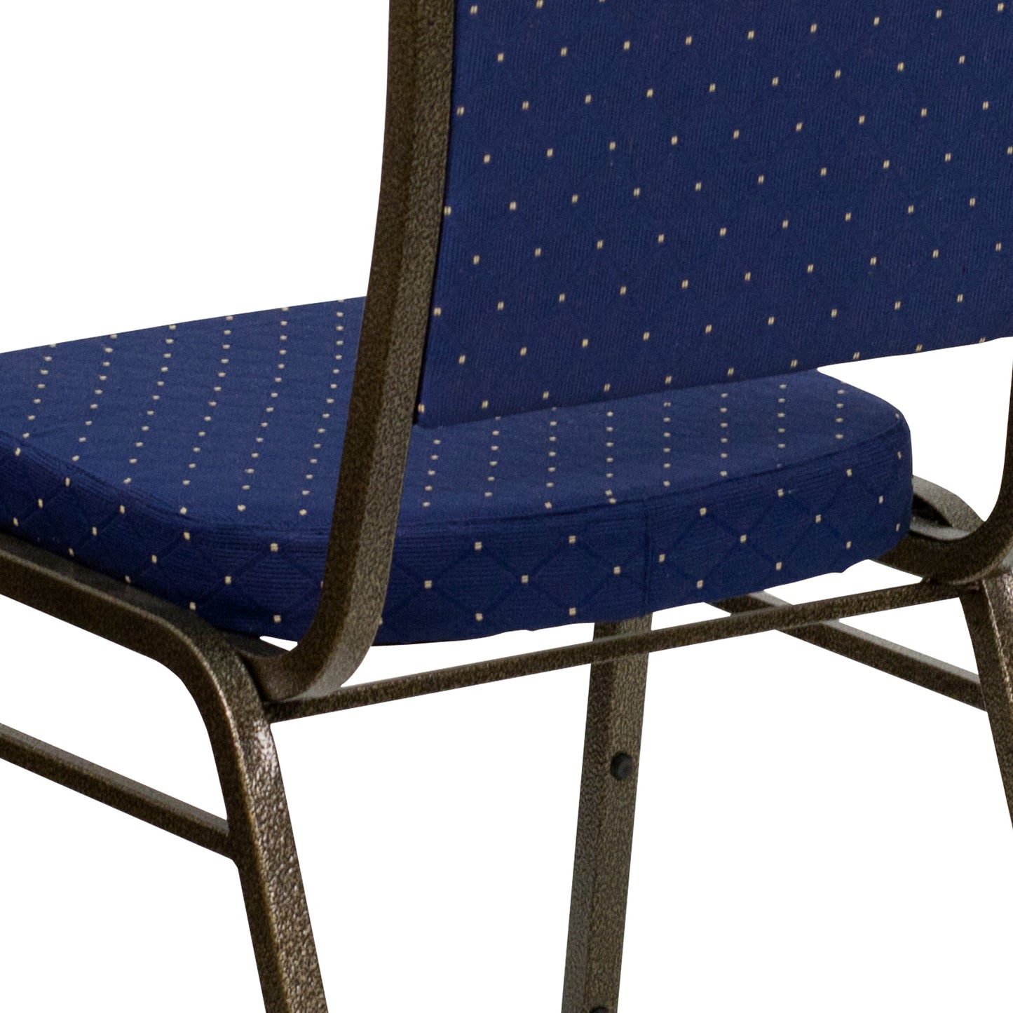 Navy Blue Fabric Banquet Chair FD-C01-GOLDVEIN-S0810-GG