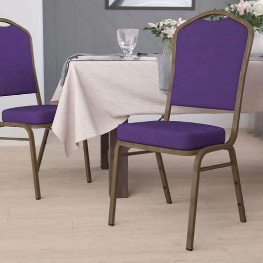 Purple Fabric Banquet Chair FD-C01-PUR-GV-GG