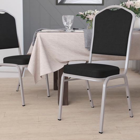 Black Fabric Banquet Chair FD-C01-S-11-GG