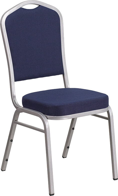 Navy Fabric Banquet Chair FD-C01-S-2-GG