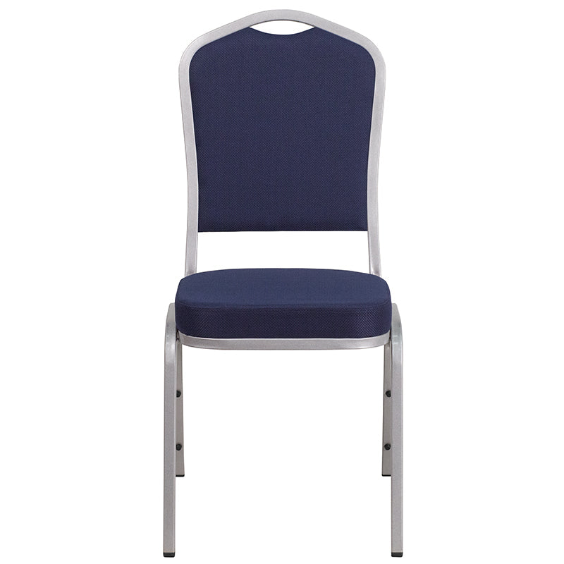 Navy Fabric Banquet Chair FD-C01-S-2-GG