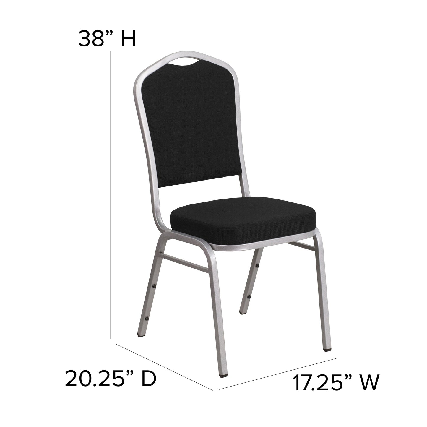 Gray Fabric Banquet Chair FD-C01-S-6-GG