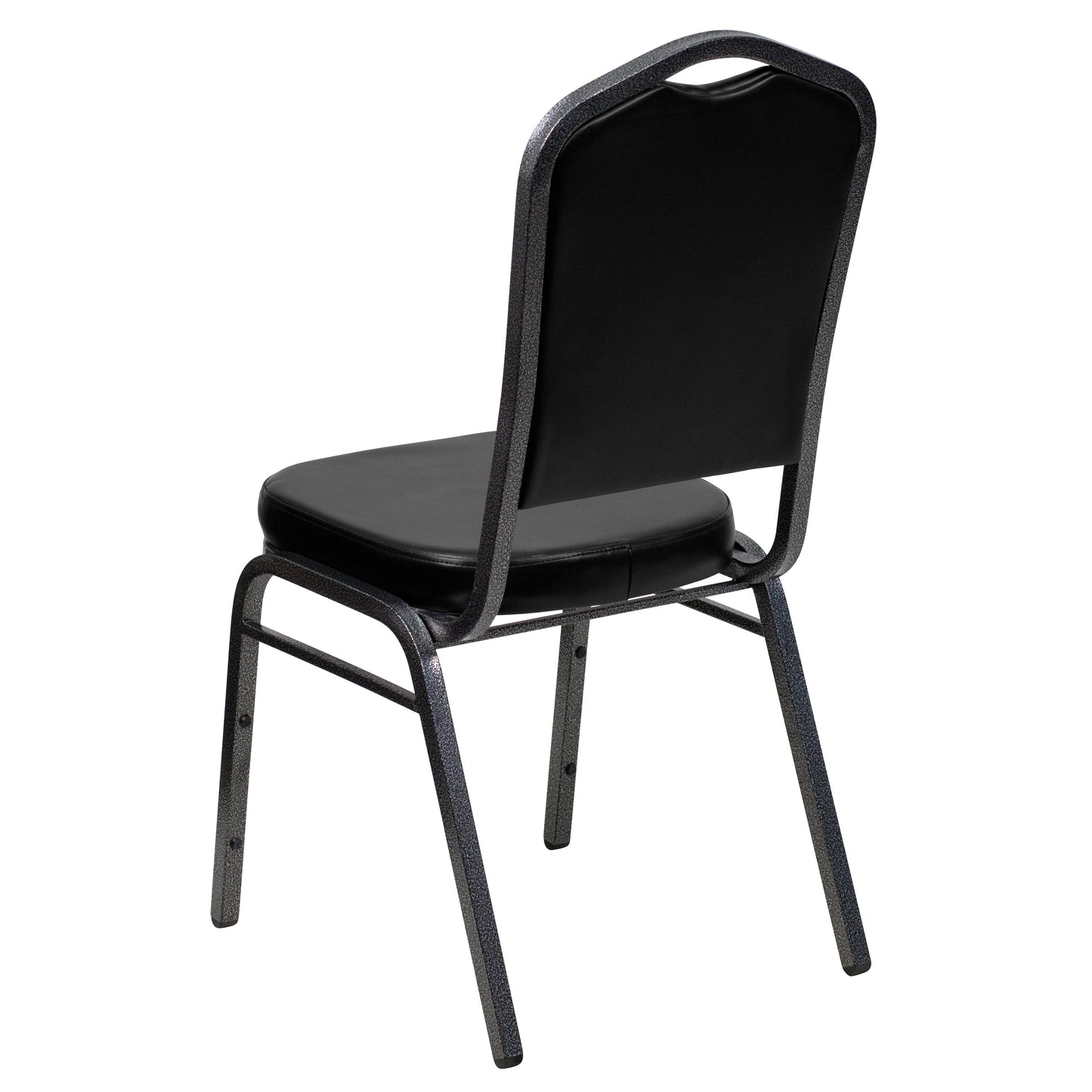 Black Vinyl Banquet Chair FD-C01-SILVERVEIN-BK-VY-GG