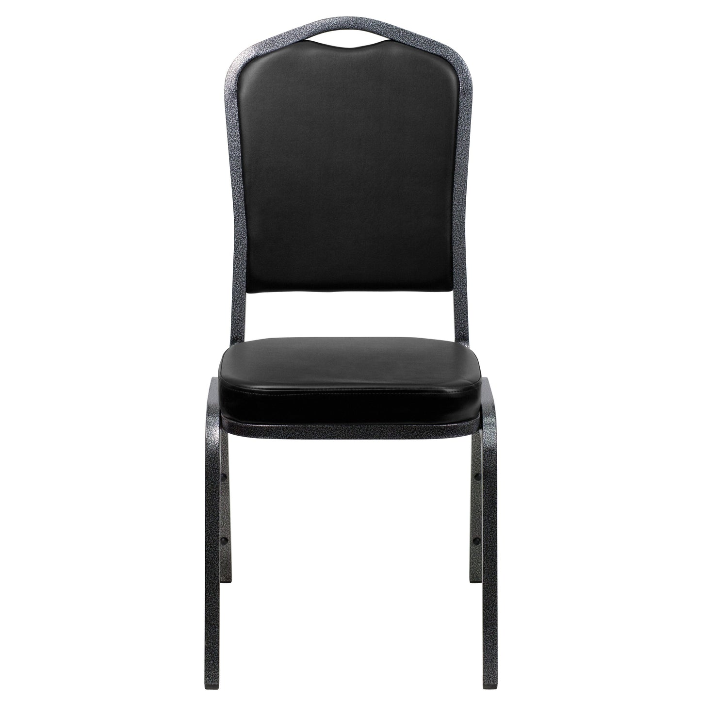 Black Vinyl Banquet Chair FD-C01-SILVERVEIN-BK-VY-GG