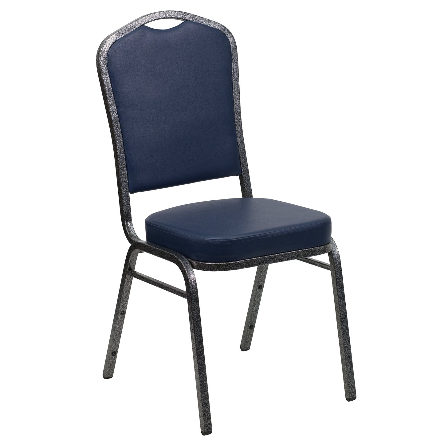 Navy Vinyl Banquet Chair FD-C01-SILVERVEIN-NY-VY-GG