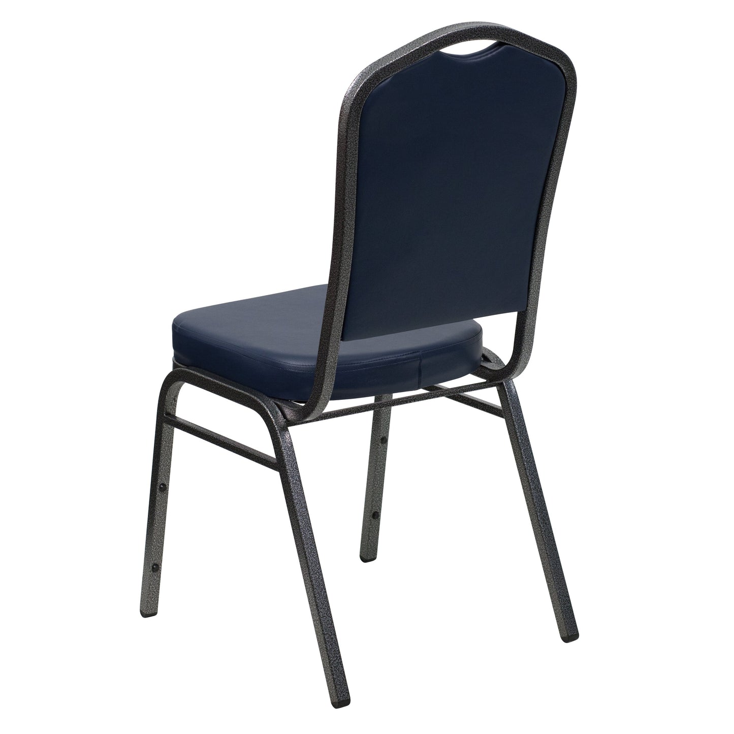 Navy Vinyl Banquet Chair FD-C01-SILVERVEIN-NY-VY-GG