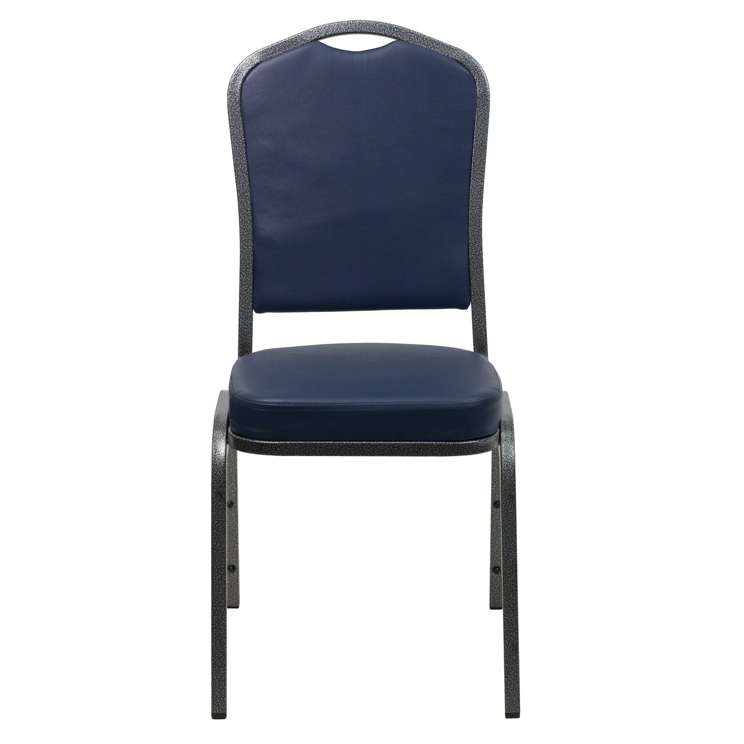 Navy Vinyl Banquet Chair FD-C01-SILVERVEIN-NY-VY-GG