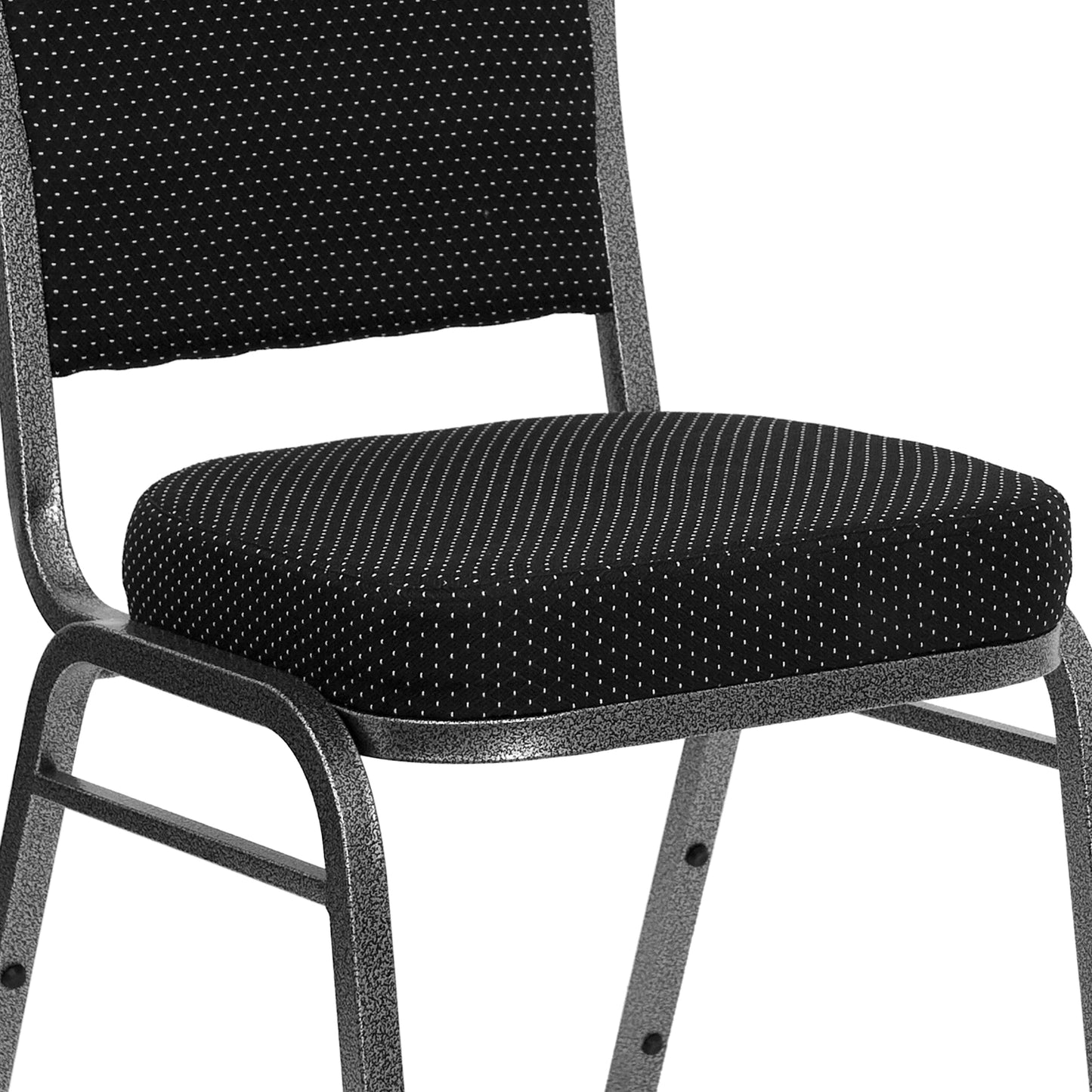 Black Fabric Banquet Chair FD-C01-SILVERVEIN-S076-GG