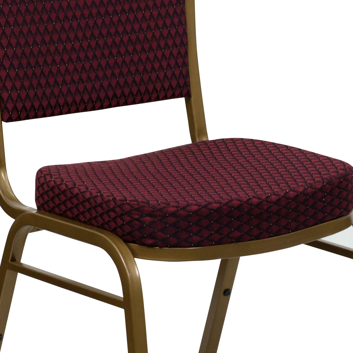 Burgundy Fabric Banquet Chair FD-C03-ALLGOLD-EFE1679-GG