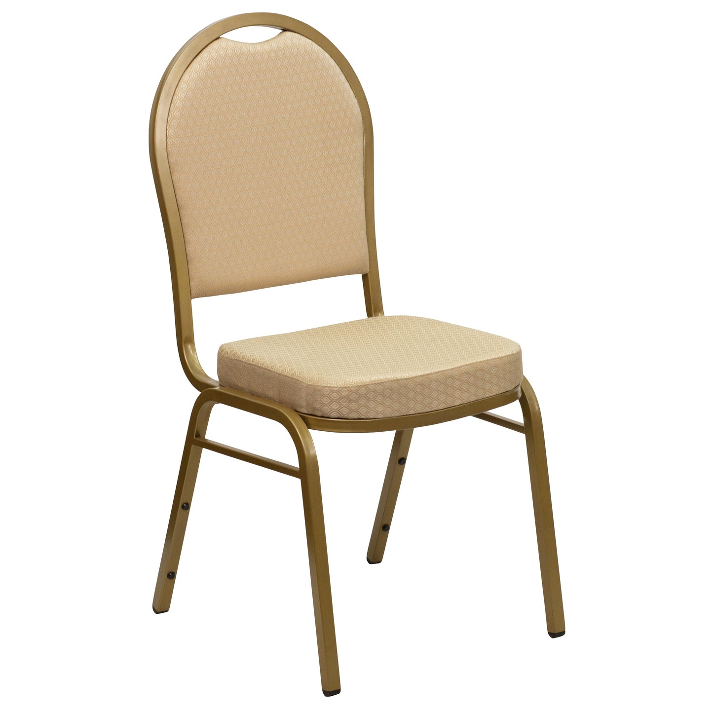 Beige Fabric Banquet Chair FD-C03-ALLGOLD-H20124E-GG