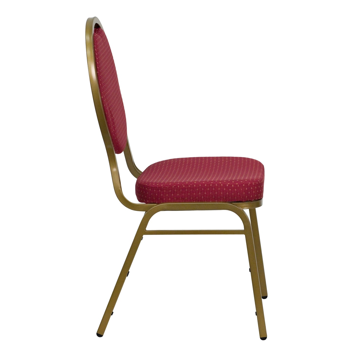 Burgundy Fabric Banquet Chair FD-C04-ALLGOLD-2804-GG