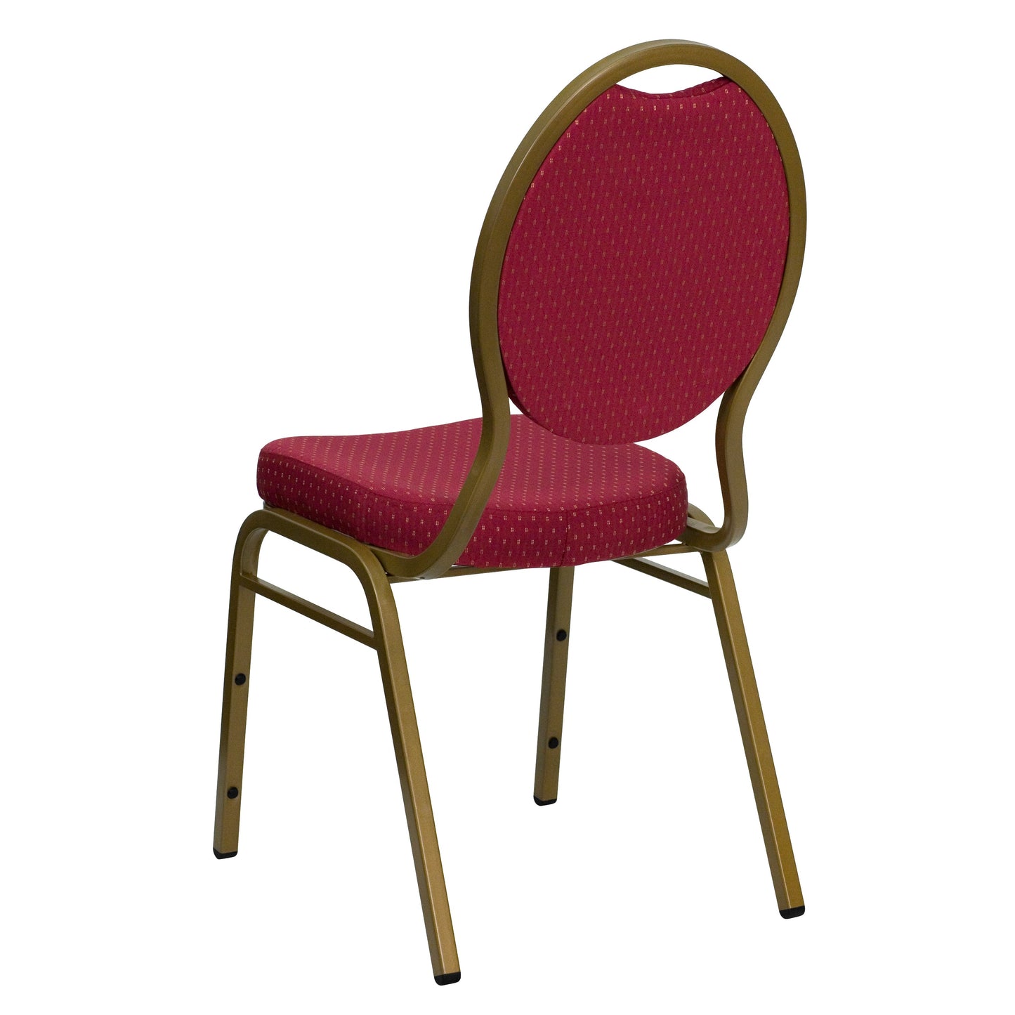 Burgundy Fabric Banquet Chair FD-C04-ALLGOLD-2804-GG