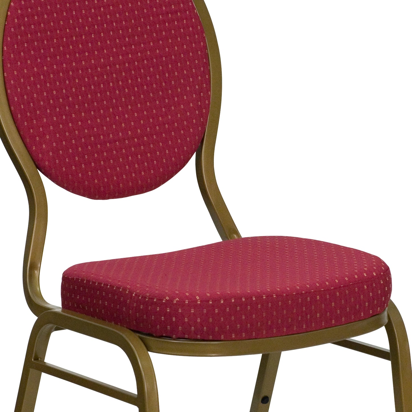 Burgundy Fabric Banquet Chair FD-C04-ALLGOLD-2804-GG