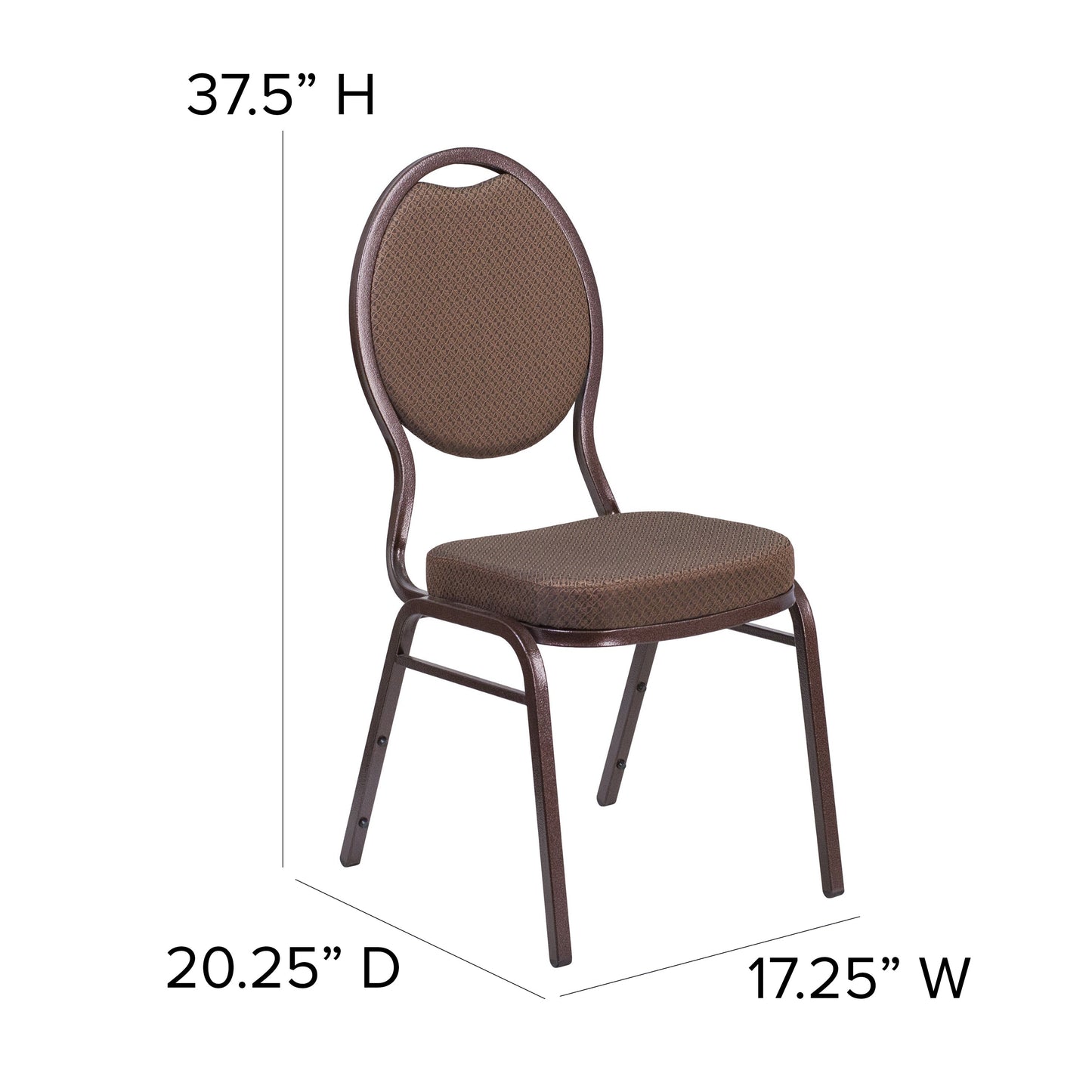 Brown Fabric Banquet Chair FD-C04-COPPER-008-T-02-GG