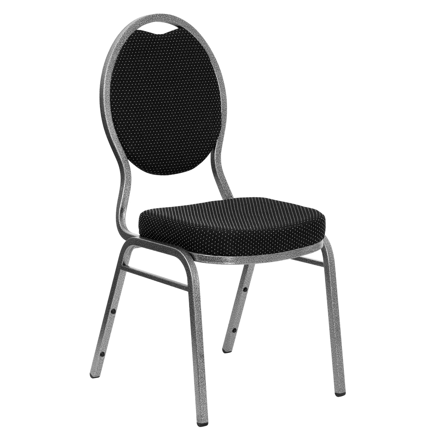 Black Fabric Banquet Chair FD-C04-SILVERVEIN-S076-GG