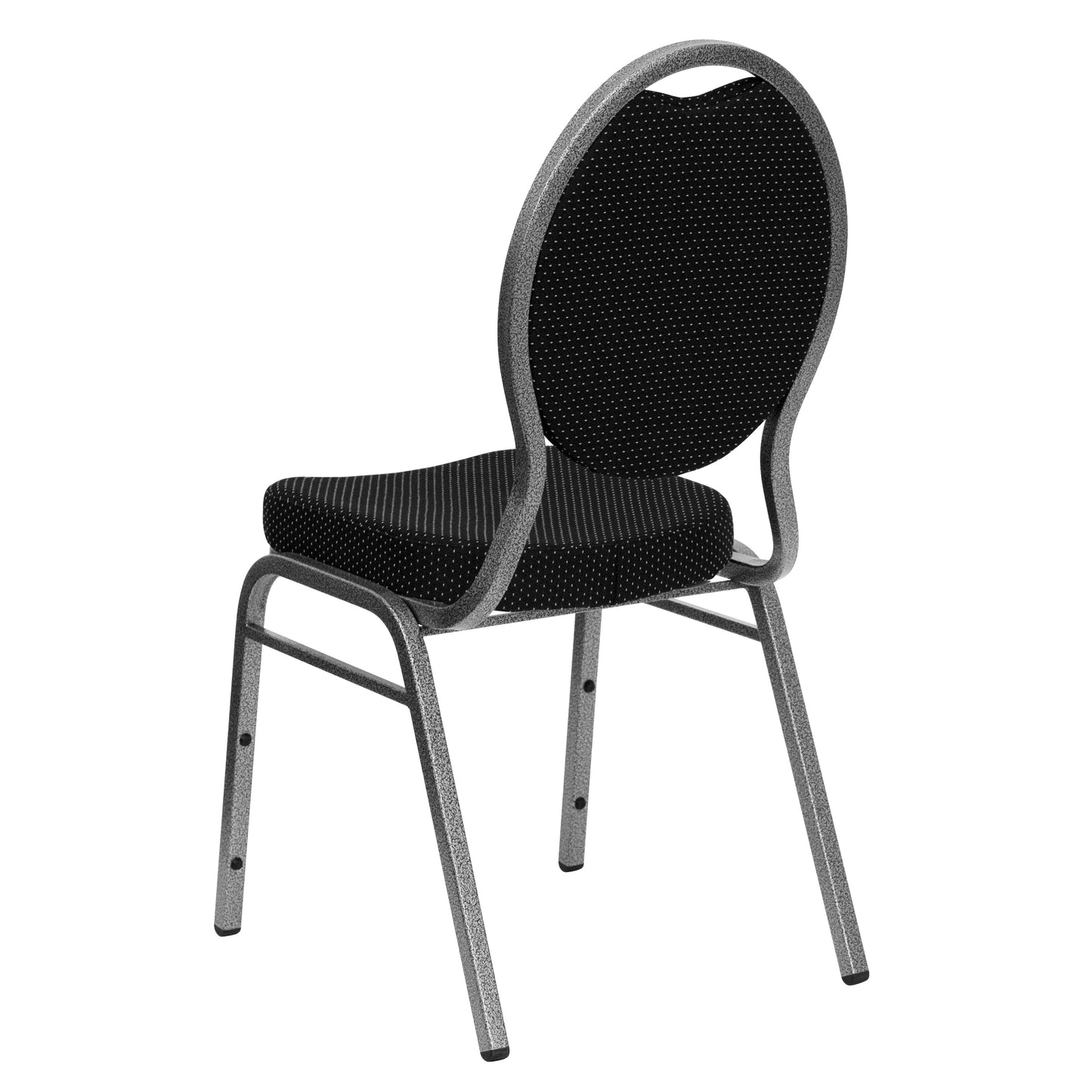 Black Fabric Banquet Chair FD-C04-SILVERVEIN-S076-GG