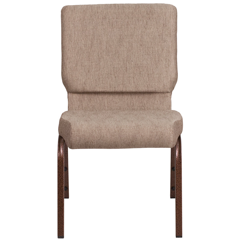 Beige Fabric Church Chair FD-CH02185-CV-BGE1-GG