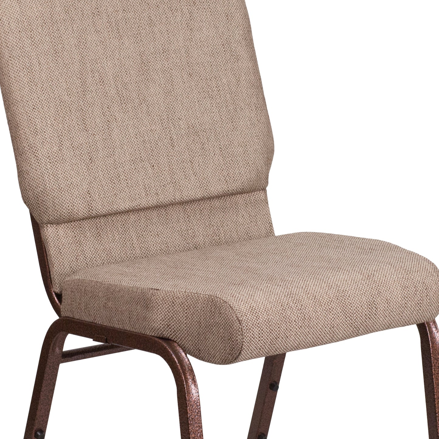 Beige Fabric Church Chair FD-CH02185-CV-BGE1-GG