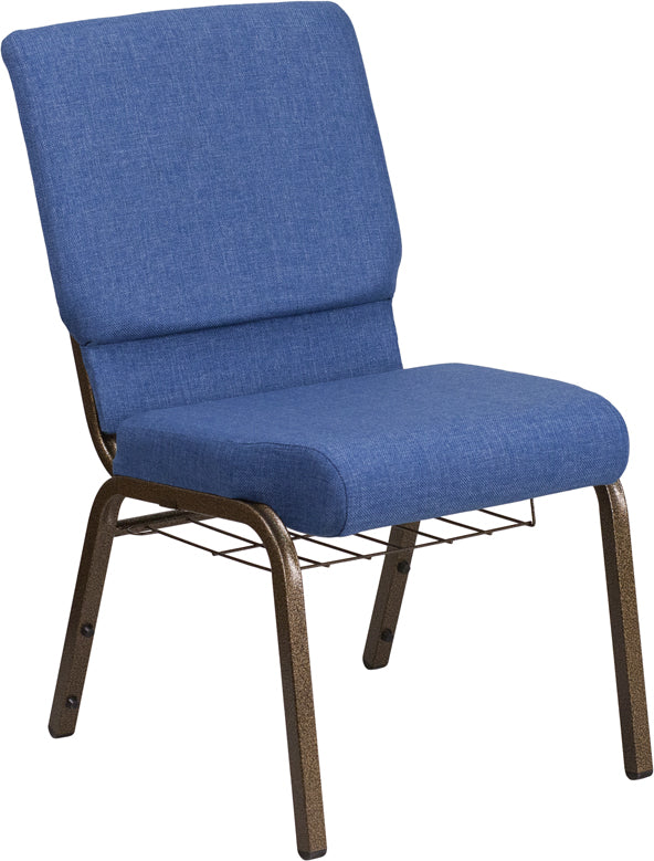 Blue Fabric Church Chair FD-CH02185-GV-BLUE-BAS-GG