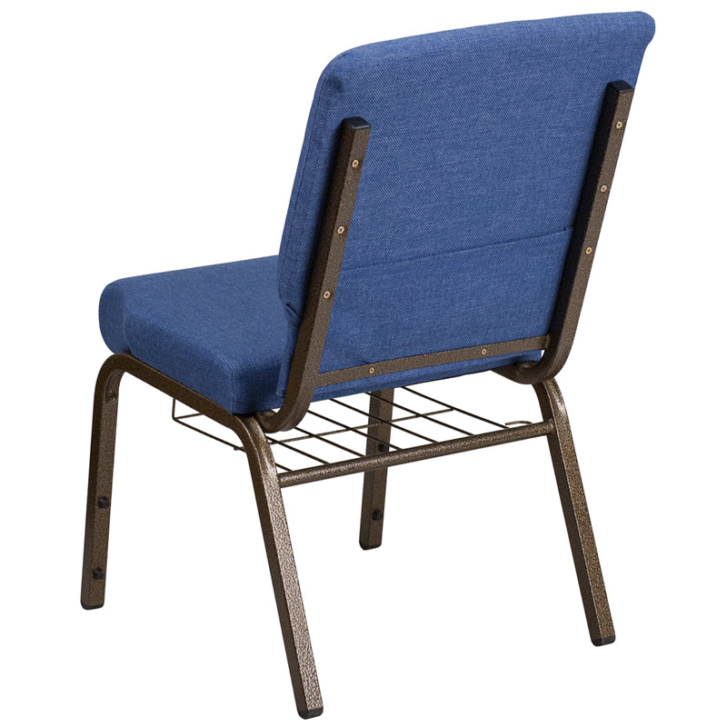 Blue Fabric Church Chair FD-CH02185-GV-BLUE-BAS-GG