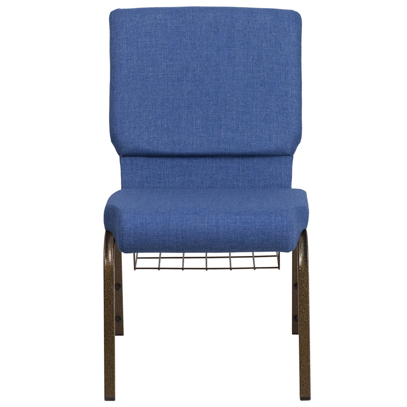 Blue Fabric Church Chair FD-CH02185-GV-BLUE-BAS-GG