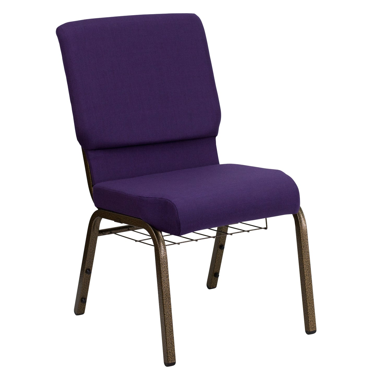 Purple Fabric Church Chair FD-CH02185-GV-ROY-BAS-GG