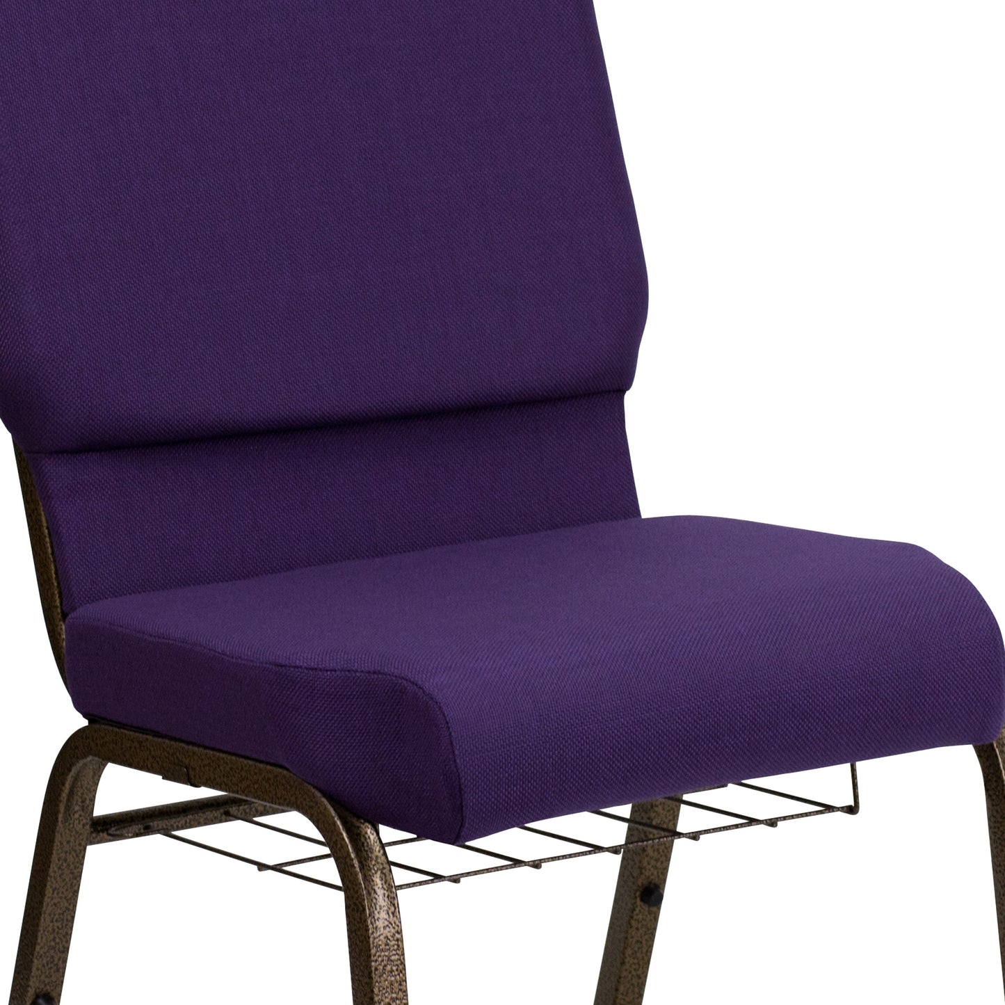 Purple Fabric Church Chair FD-CH02185-GV-ROY-BAS-GG