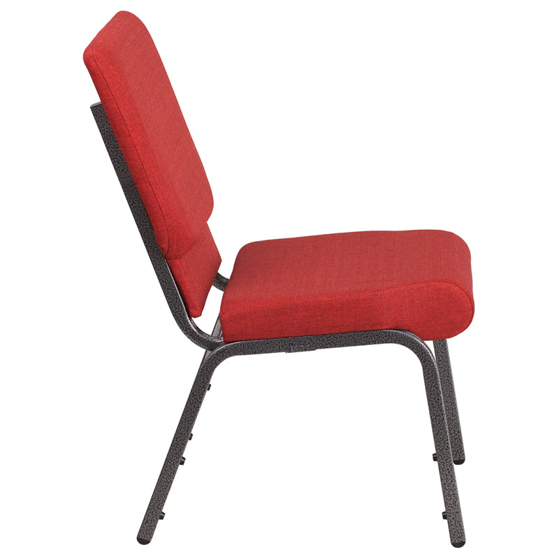 Red Fabric Church Chair FD-CH02185-SV-RED-GG