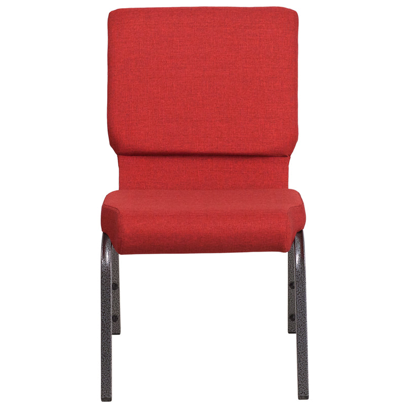 Red Fabric Church Chair FD-CH02185-SV-RED-GG