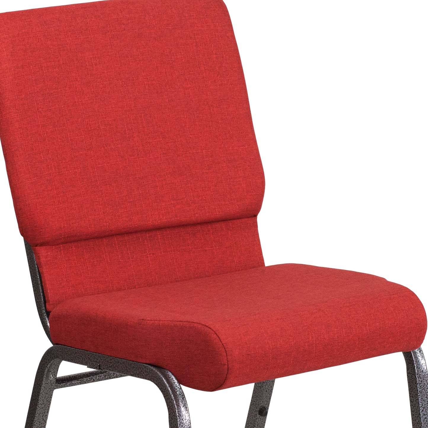 Red Fabric Church Chair FD-CH02185-SV-RED-GG