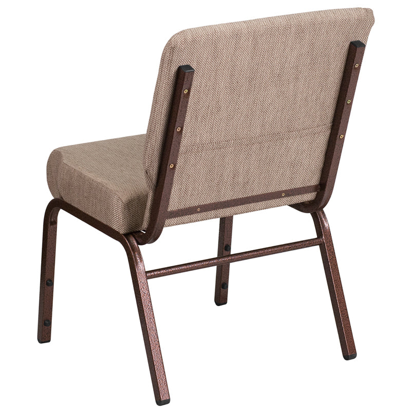 Beige Fabric Church Chair FD-CH0221-4-CV-BGE1-GG