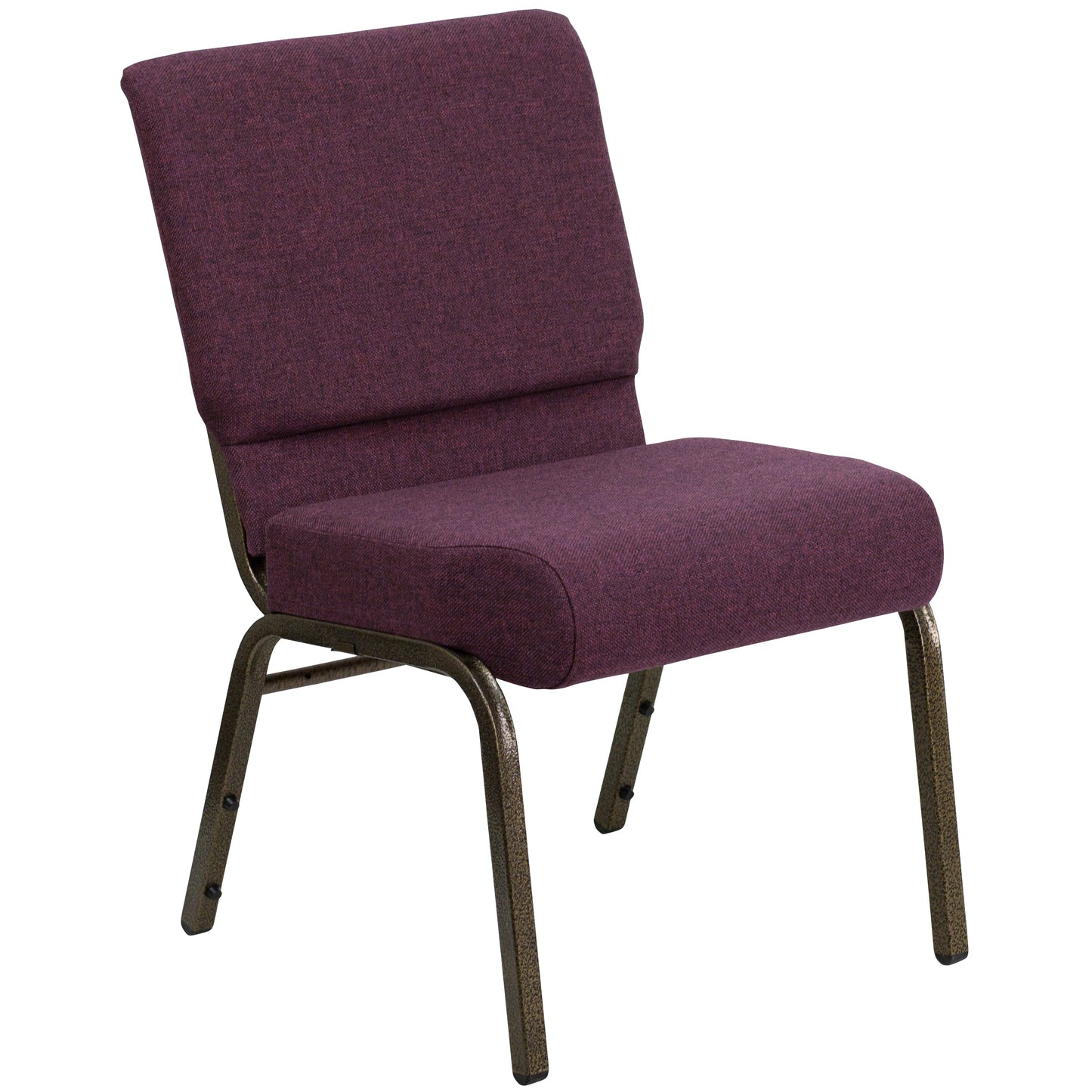 Plum Fabric Church Chair FD-CH0221-4-GV-005-GG