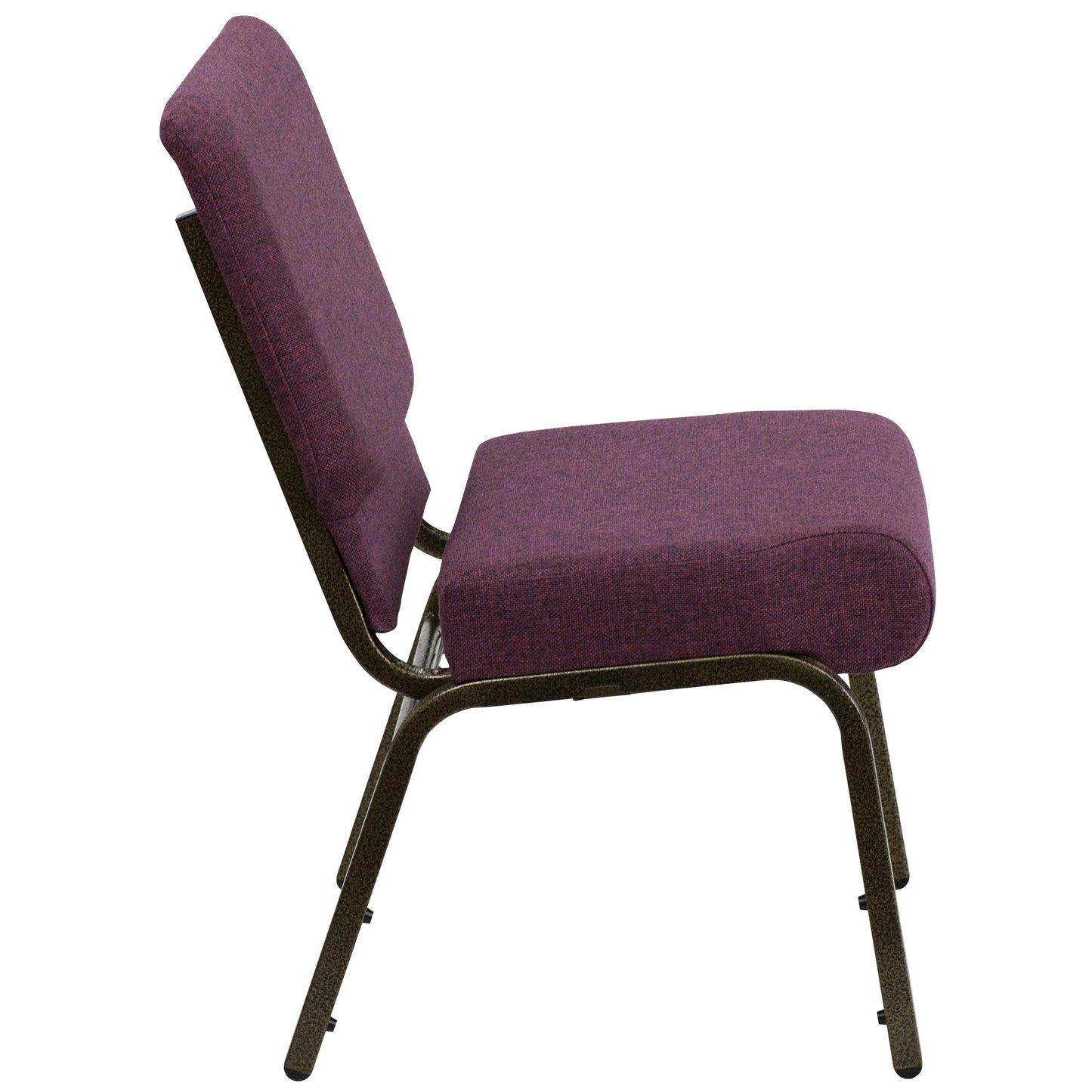 Plum Fabric Church Chair FD-CH0221-4-GV-005-GG