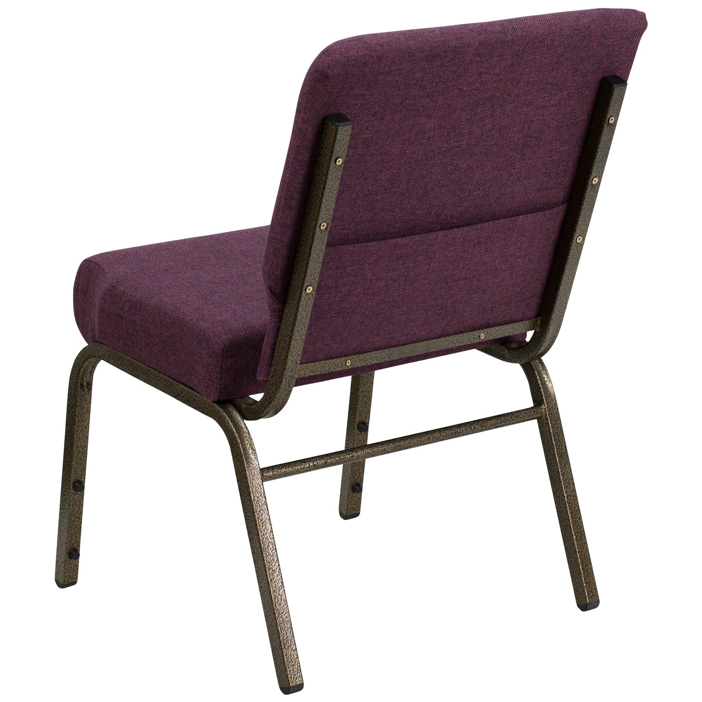 Plum Fabric Church Chair FD-CH0221-4-GV-005-GG