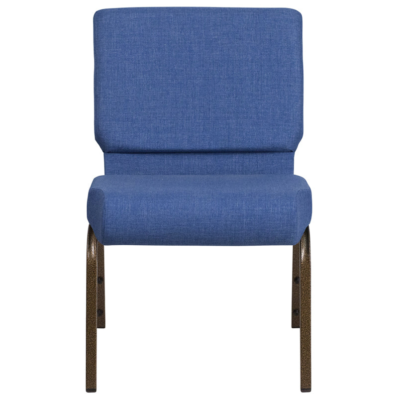 Blue Fabric Church Chair FD-CH0221-4-GV-BLUE-GG