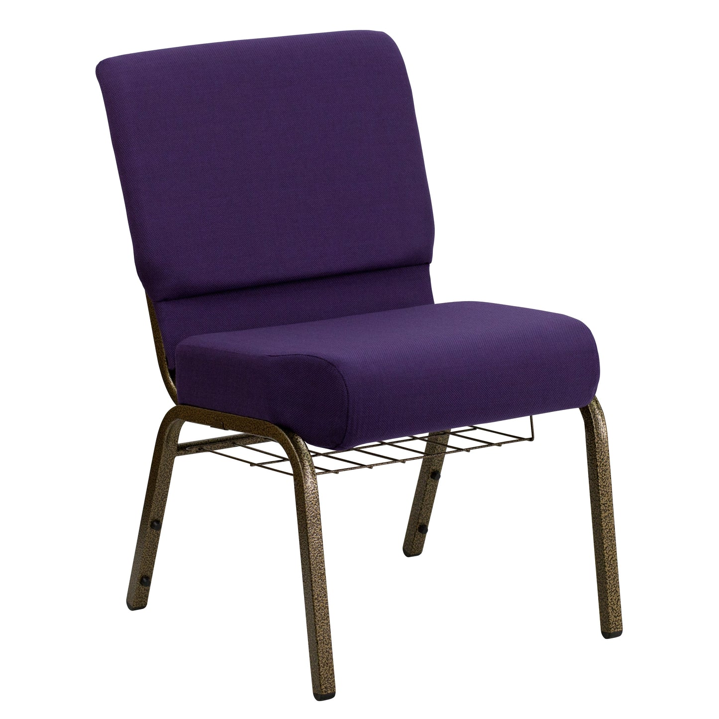 Purple Fabric Church Chair FD-CH0221-4-GV-ROY-BAS-GG