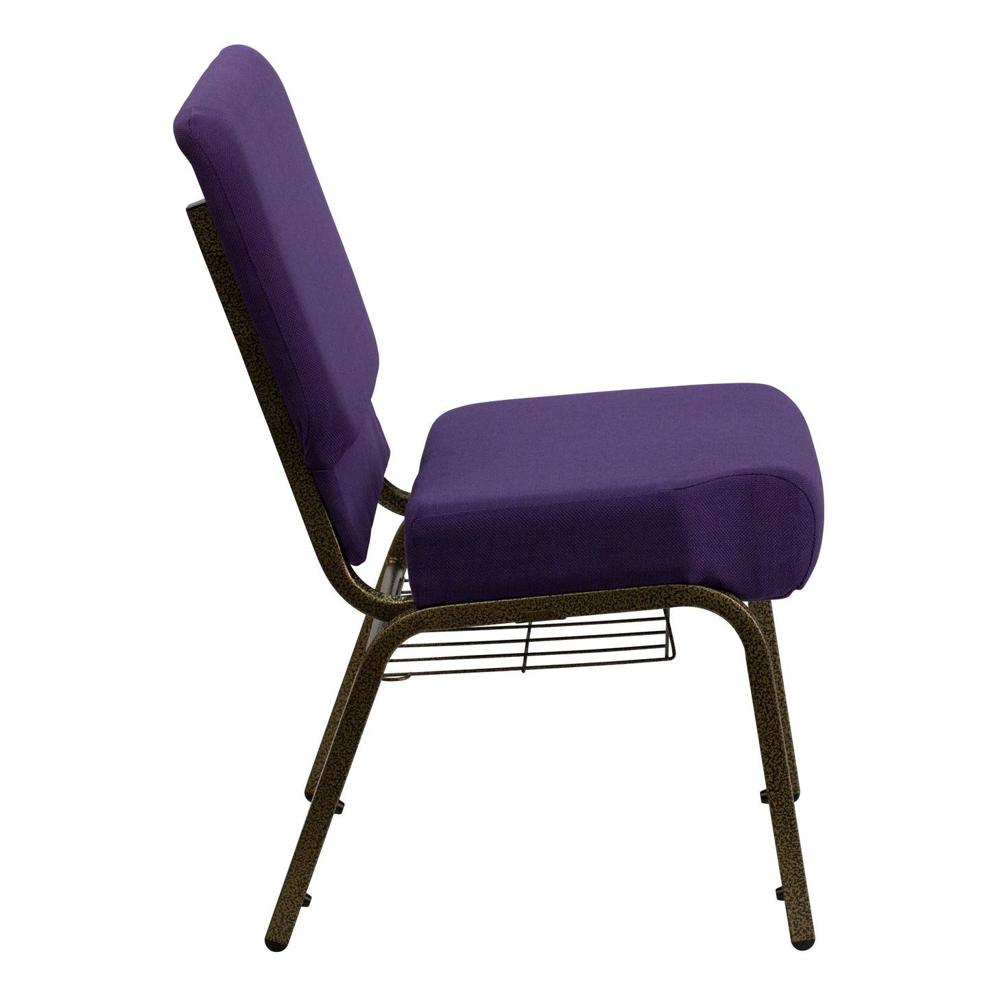 Purple Fabric Church Chair FD-CH0221-4-GV-ROY-BAS-GG