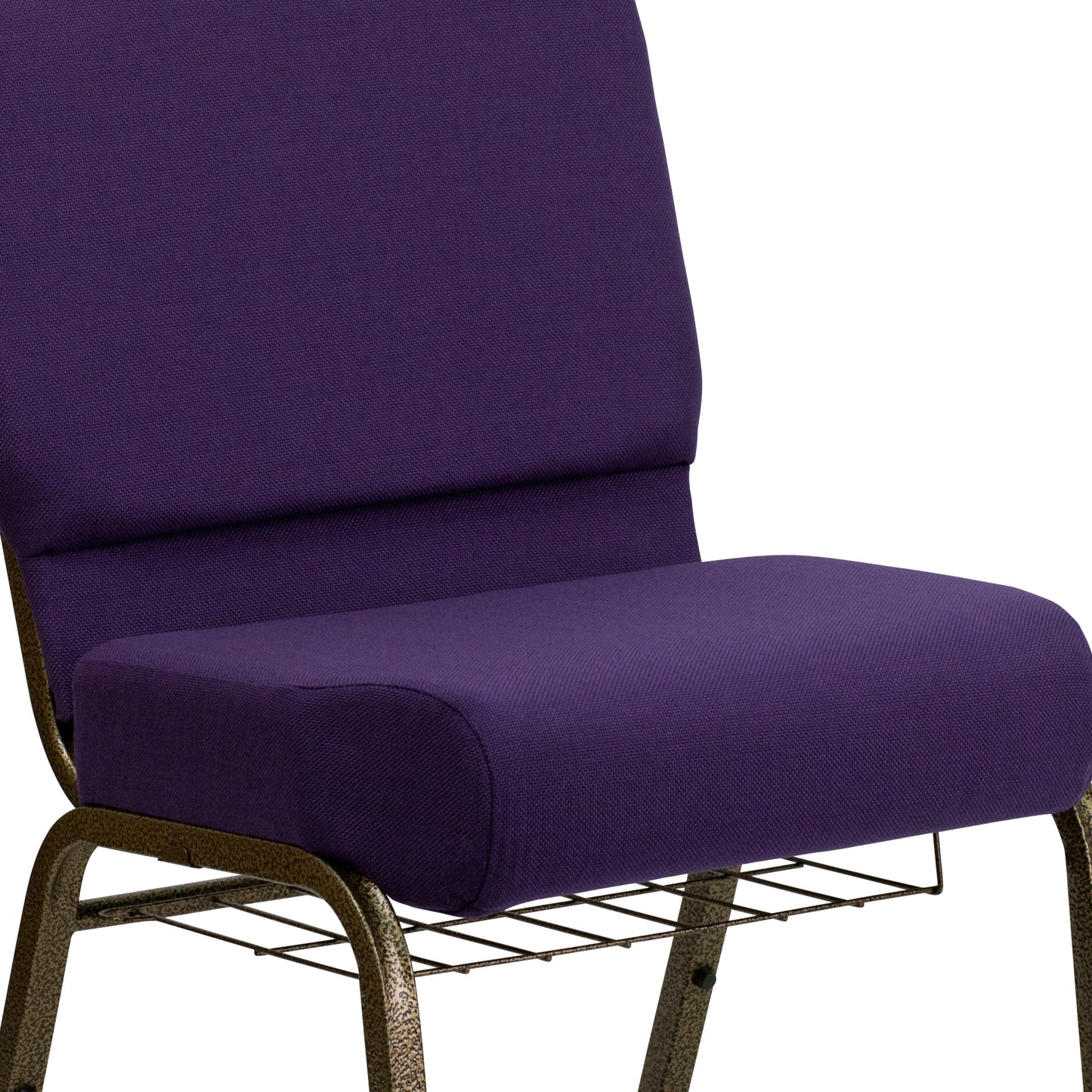 Purple Fabric Church Chair FD-CH0221-4-GV-ROY-BAS-GG