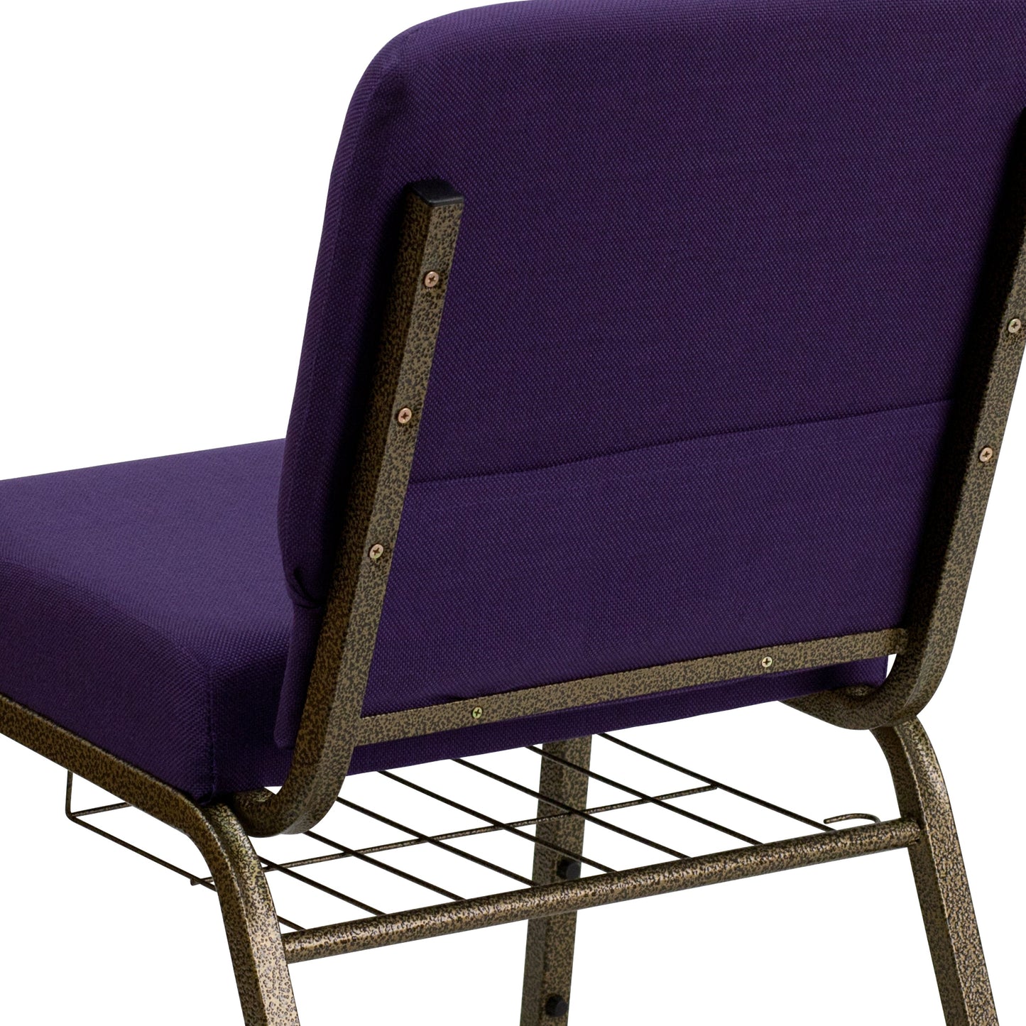 Purple Fabric Church Chair FD-CH0221-4-GV-ROY-BAS-GG