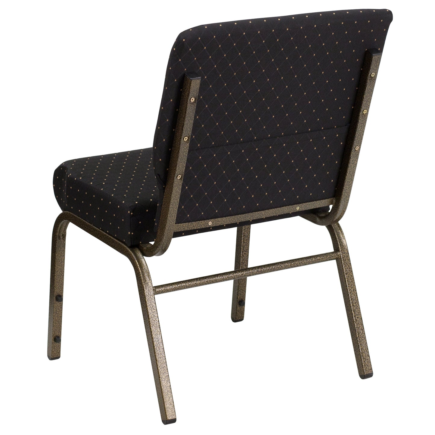 Black Dot Fabric Church Chair FD-CH0221-4-GV-S0806-GG