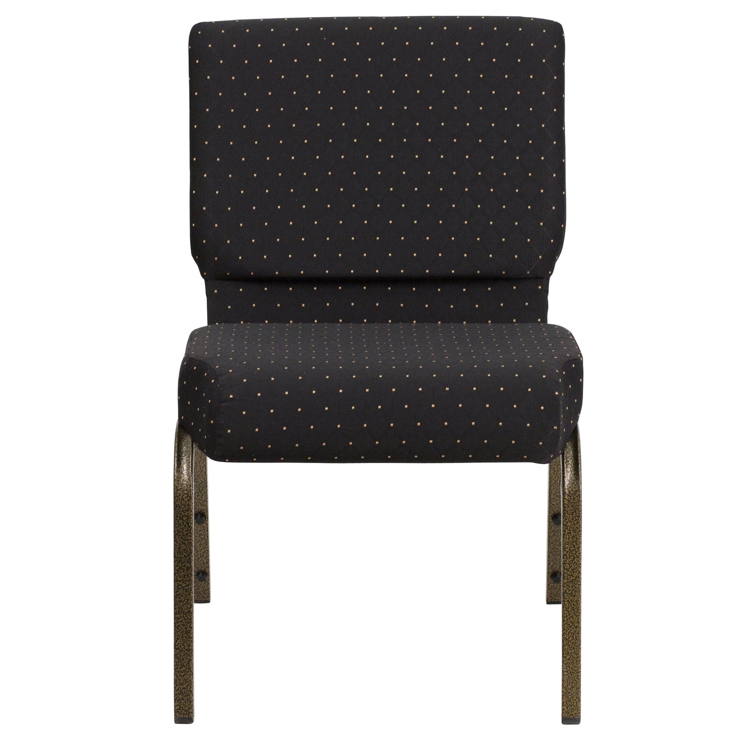 Black Dot Fabric Church Chair FD-CH0221-4-GV-S0806-GG