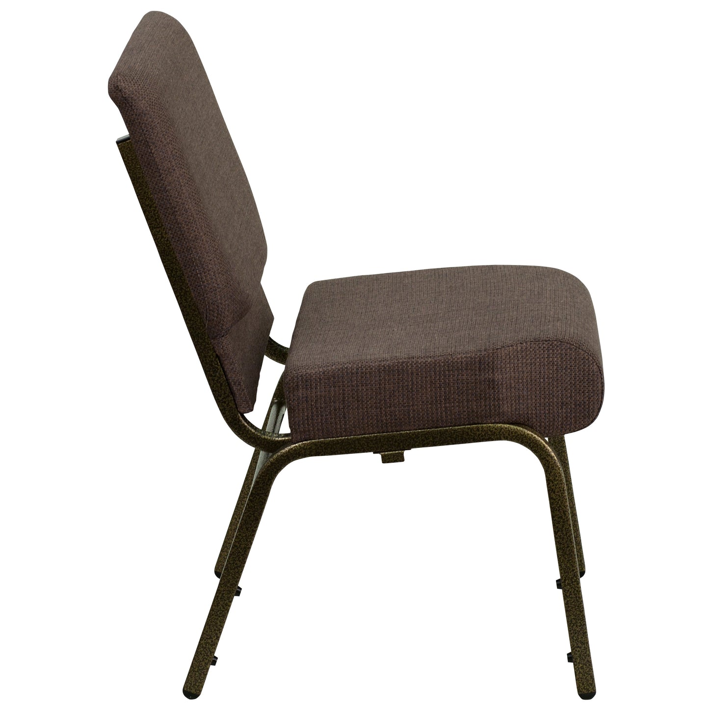 Brown Fabric Church Chair FD-CH0221-4-GV-S0819-GG