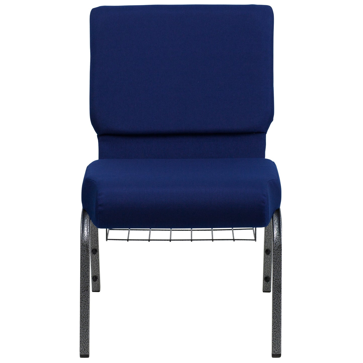 Navy Blue Fabric Church Chair FD-CH0221-4-SV-NB24-BAS-GG