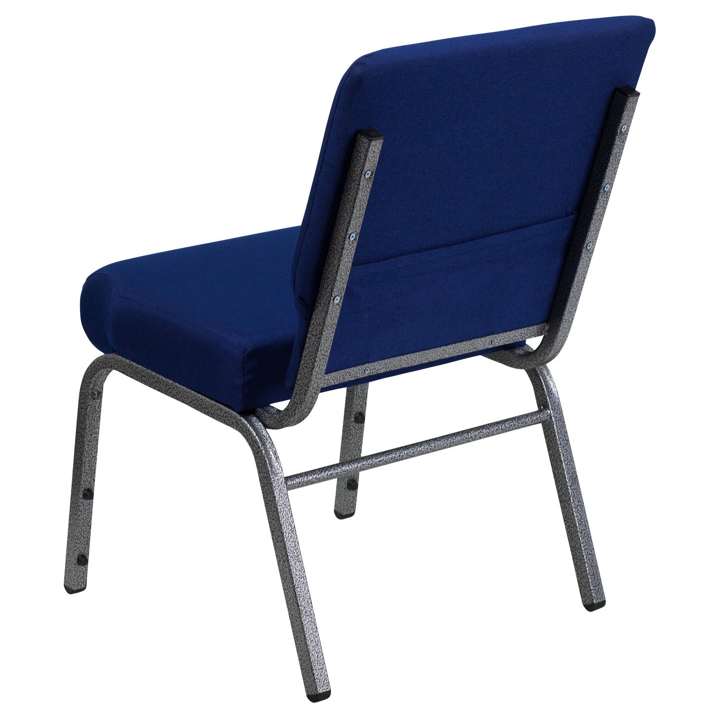 Navy Blue Fabric Church Chair FD-CH0221-4-SV-NB24-GG